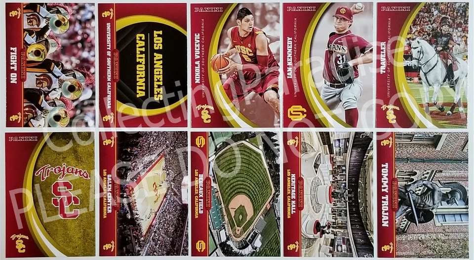 2015 Panini USC Trojans 77 Card Set FRED LYNN MARK MCGWIRE RANDY JOHNSON L. DUDA - Image 2 of 4