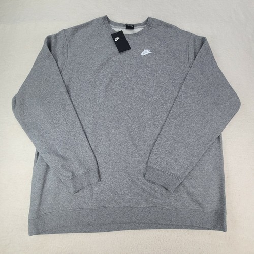 New Nike Sweater Mens Adult 4XL Gray 