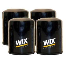 Wix Set of 4 Engine Motor Oil Filters For Ford Kia Mazda Polaris L4