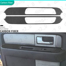 Real Carbon Fiber Rear Window Lift Switch Panel Cover For Ford F150 Raptor 09-14