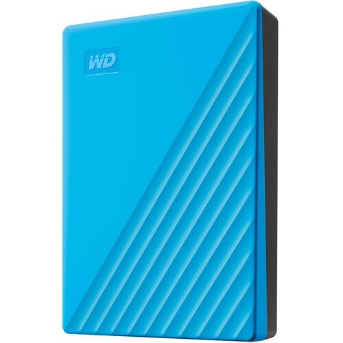 Портативный жесткий диск WD My Passport WDBPKJ0040BBL-WESN емкостью 4 ТБ - Внешний - Синий