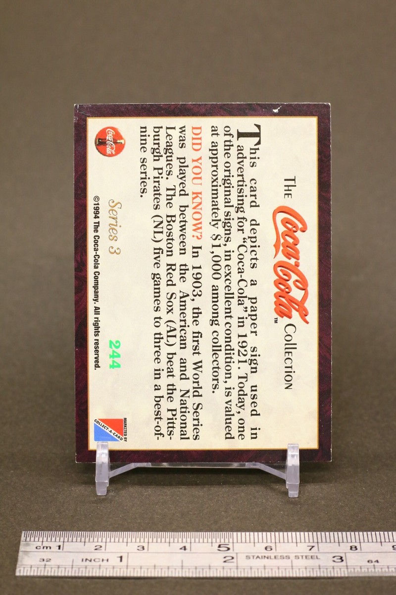 専用☆Coca-Colaコレクションカード☆160枚 1994 Collect-A-Card Coca-Cola Collection Series 2 #160