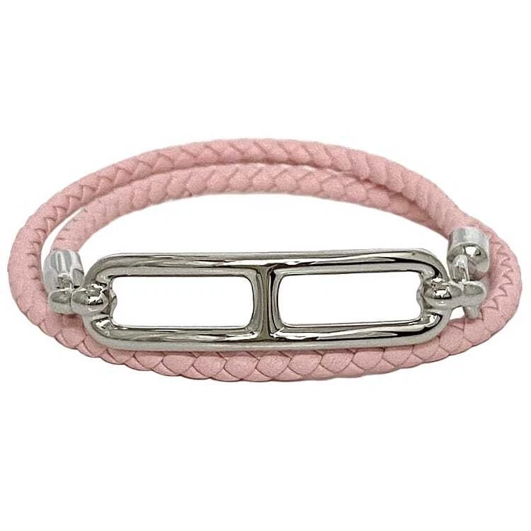 HERMÈS Bracciale Hermes Doppio Tour f 22269 Rosa Rosa Sakura Ruri Buone Condizioni