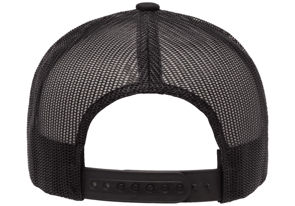 Yp Classics Retro Trucker Hat 6606 Blank Cap Snapback Hat Yupoong 6-Panel - Image 3 of 4