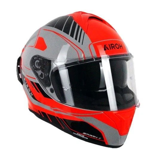 Casco de moto Airoh Spark 2 Chrono cara completa ECE2206 naranja brillante Foto 2 de 4