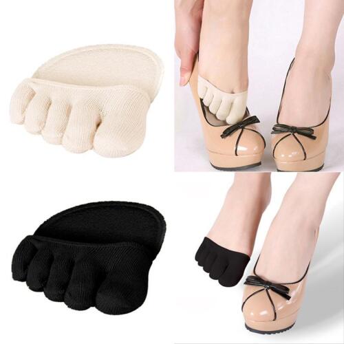 Women Girls High Heels Cotton Summer Sandal Invisible Half toe Palm Socks JJ - Picture 1 of 13