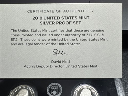 2017 & 2018 US Mint Silver Proof Sets in Boxes COBM-7876A - 第 12/16 張圖片