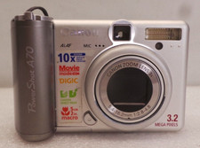 Canon PowerShot A70 3.0MP Vintage Digital Camera - Silver FOR PARTS