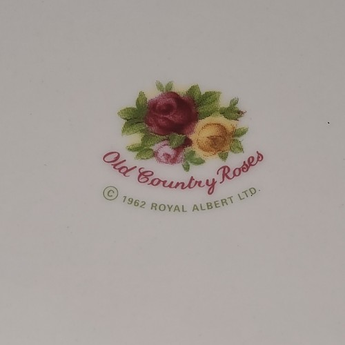 Royal Albert Old Country Roses Oval Handled Basketweave Ceramic Platter Tray 15" - Picture 9 of 9
