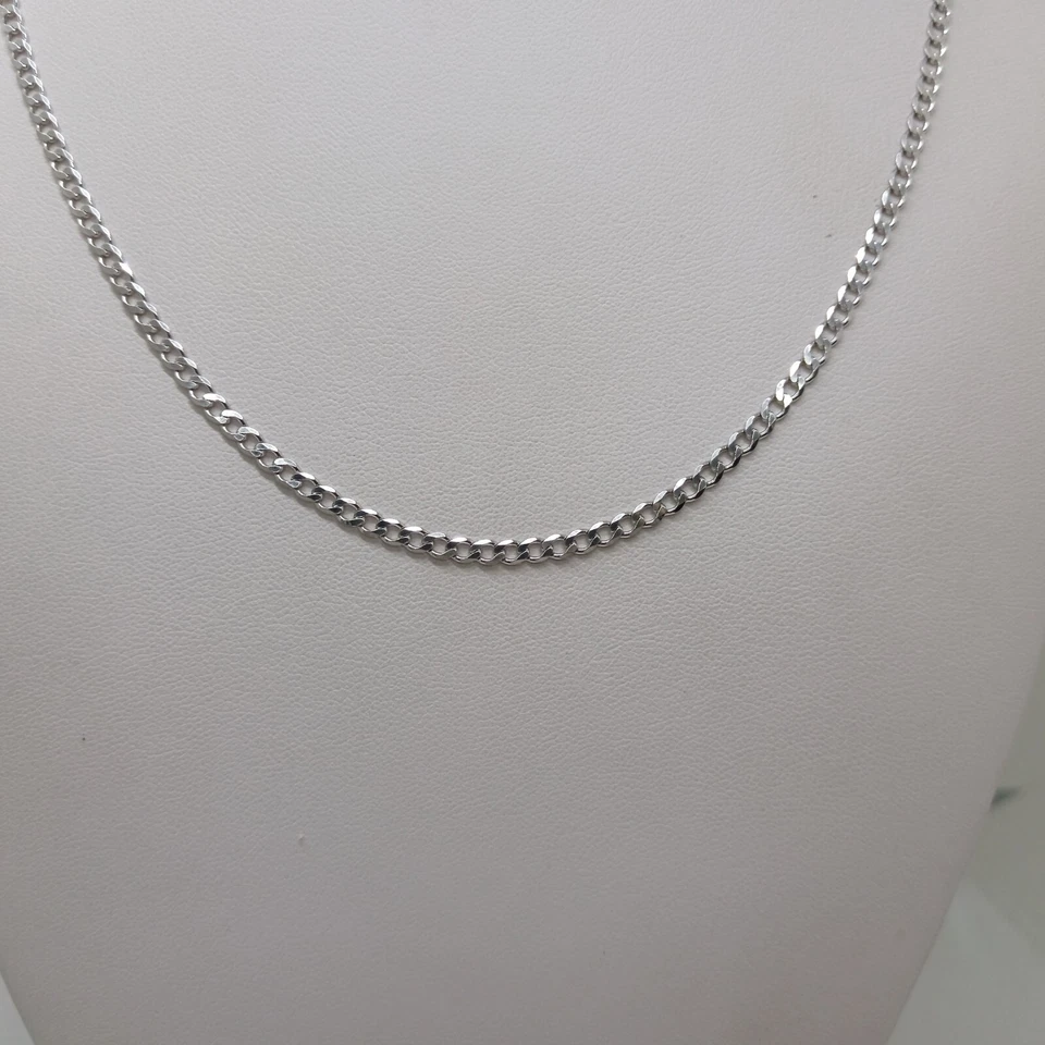 CATENA DA UOMO- UNISEX IN ARGENTO 925 A MAGLIA GRUMETTA DA 50 cm 7 GR. (0471) - Immagine 2 di 4