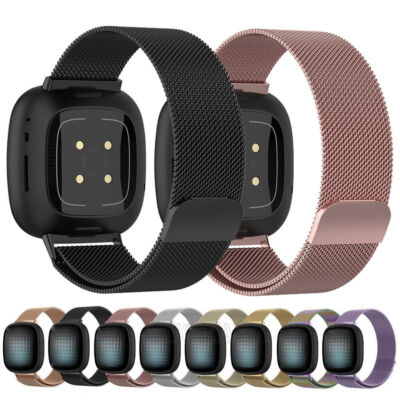 Milanese Loop Magnet Armband Für Fitbit Versa 4 3 | Sense2 Uhrenarmband Ersatz