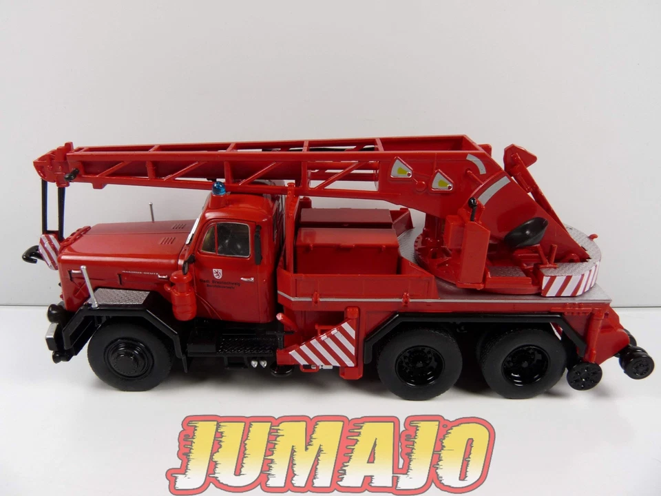 CPF115 Camion 1/43 Hachette IXO Pompiers : MAGIRUS Uranus Camion grue 16 tonnes - Photo 2/4