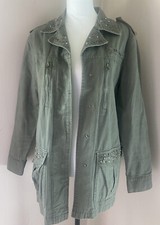 Parisian Khaki Denim Jacket Size 10