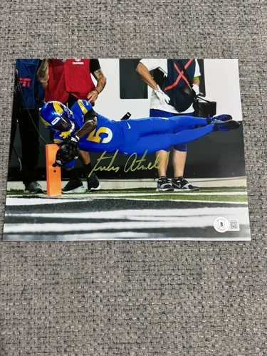 Los Angeles Rams Tutu Atwell #15 Autographed Signed 8X10 Photo Beckett COA