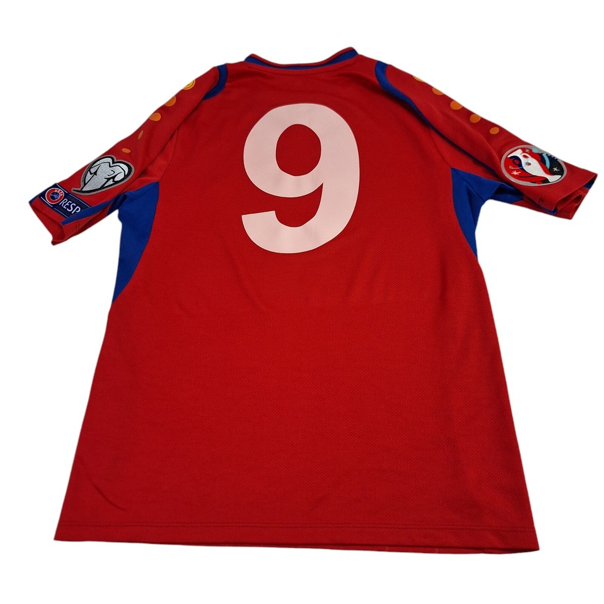 Jako Moldova FMF 2014 National Team Soccer Jersey Mens XS Red #9