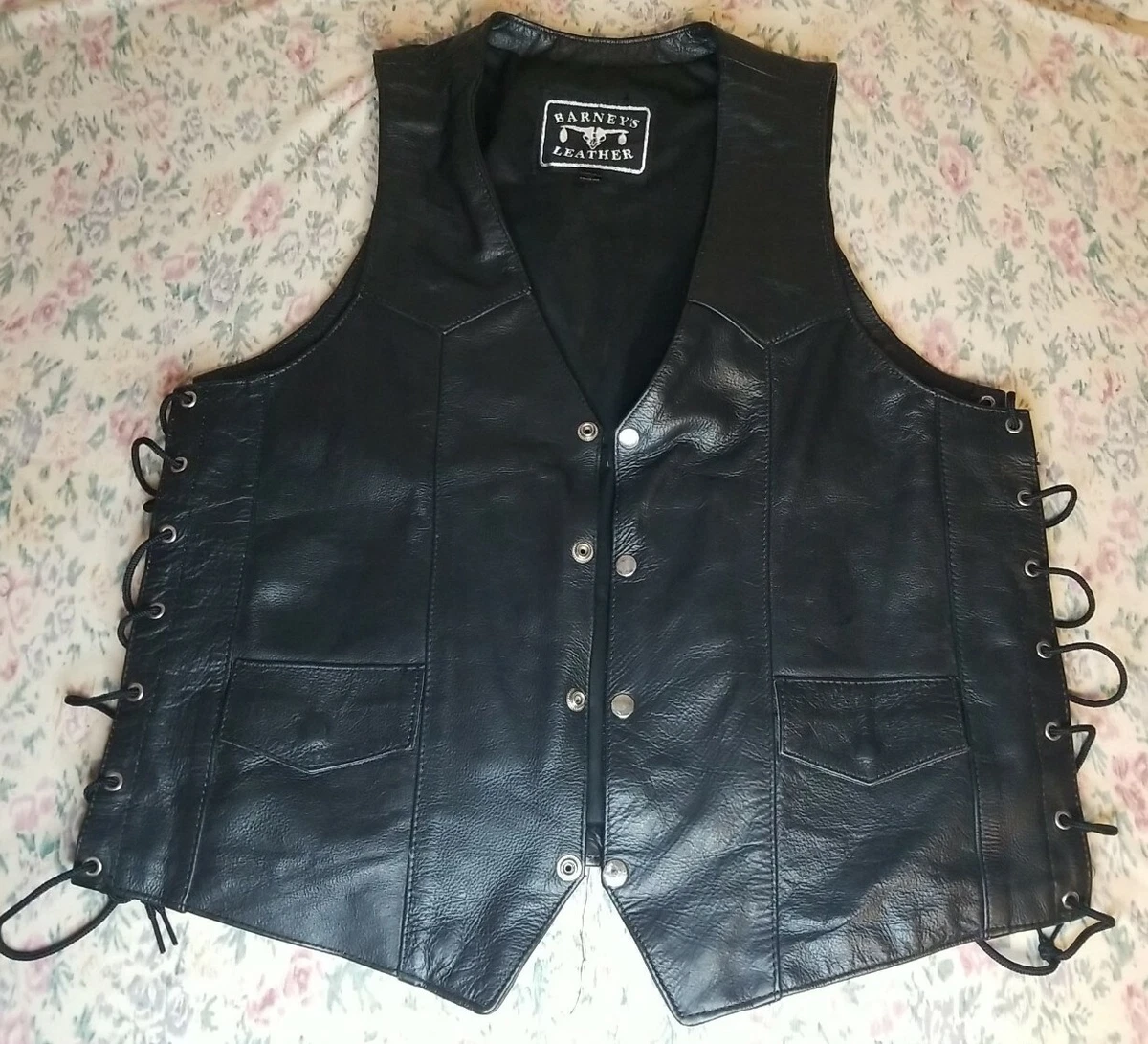 Barneys leather best sale vest