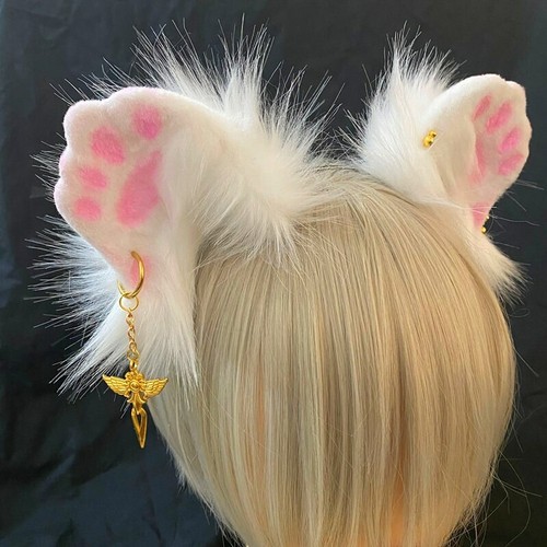 Cat Claw Animal Ears Pink Lady Hair Band Cosplay Accessories Halloween Props - Picture 5 of 8