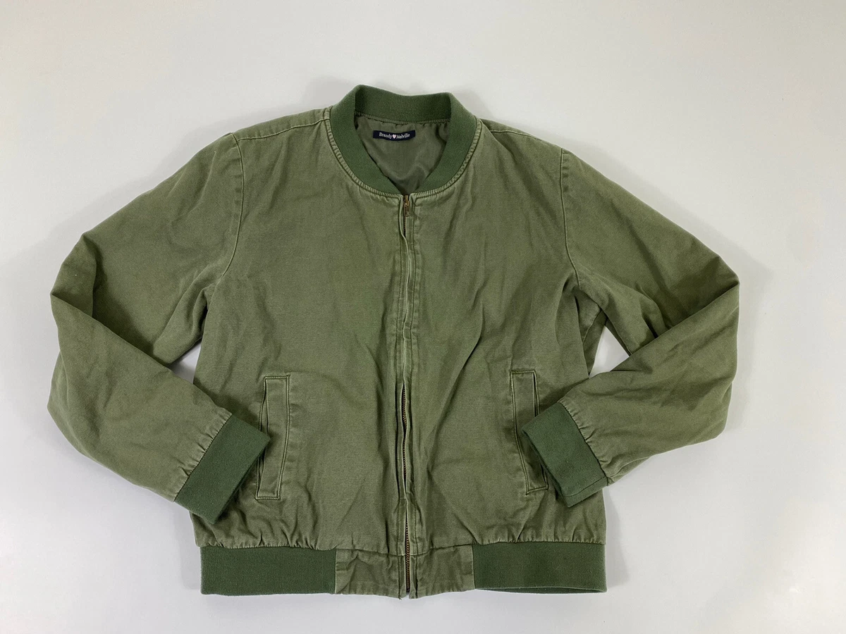 Brandy melville green bomber jacket sale