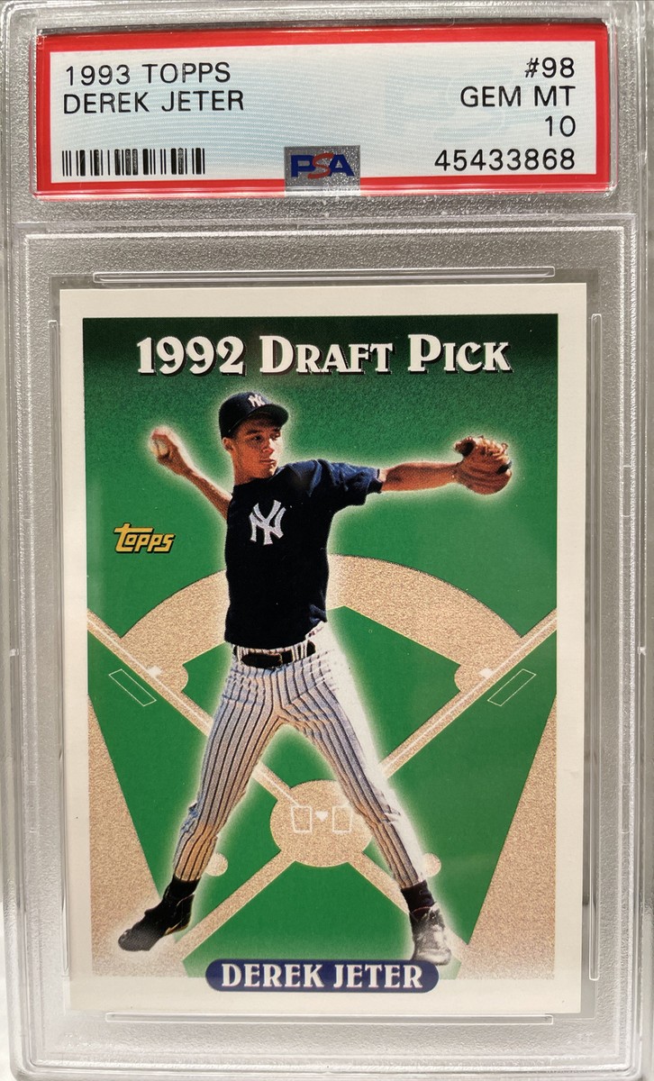 小物 Jeter 1993 Topps DEREK JETER PSA 10 GEM MINT 10 ROOKIE RC #98