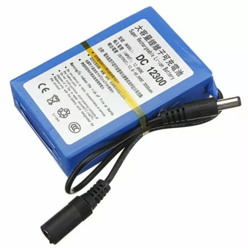 Batería portátil recargable de iones de litio de 12 V CC con interruptor de cargador - Imagen 14 de 28