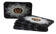  5 pcs LAUREL CROWN CERAMIC RECTANGULAR PLAQUES POKER CHIPS $100000