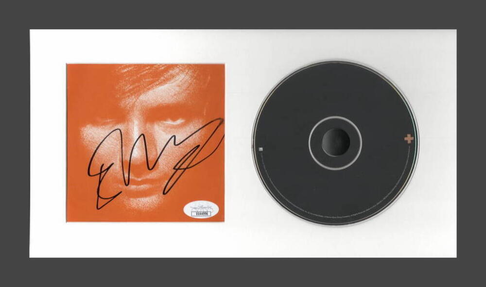 ED SHEERAN SIGNED AUTOGRAPH + PLUS FRAMED CD DISPLAY - READY TO