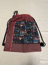 Build A Bear Drawstring Friendship Bag 18 inches Pink and Black