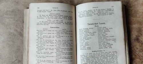 1883 Gaspey Englische Conversat-Grammatik zum Schul- und Privatunterricht First - Picture 10 of 16