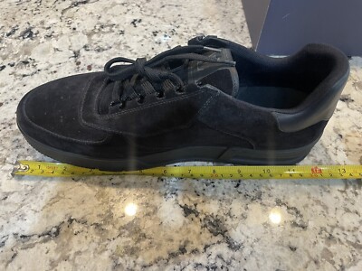 LOUIS VUITTON LV “Virgil Abloh” Trainer Sneakers Black Suede LOUIS VUITTON LV “Virgil Abloh” Trainer Sneakers Black Suede
