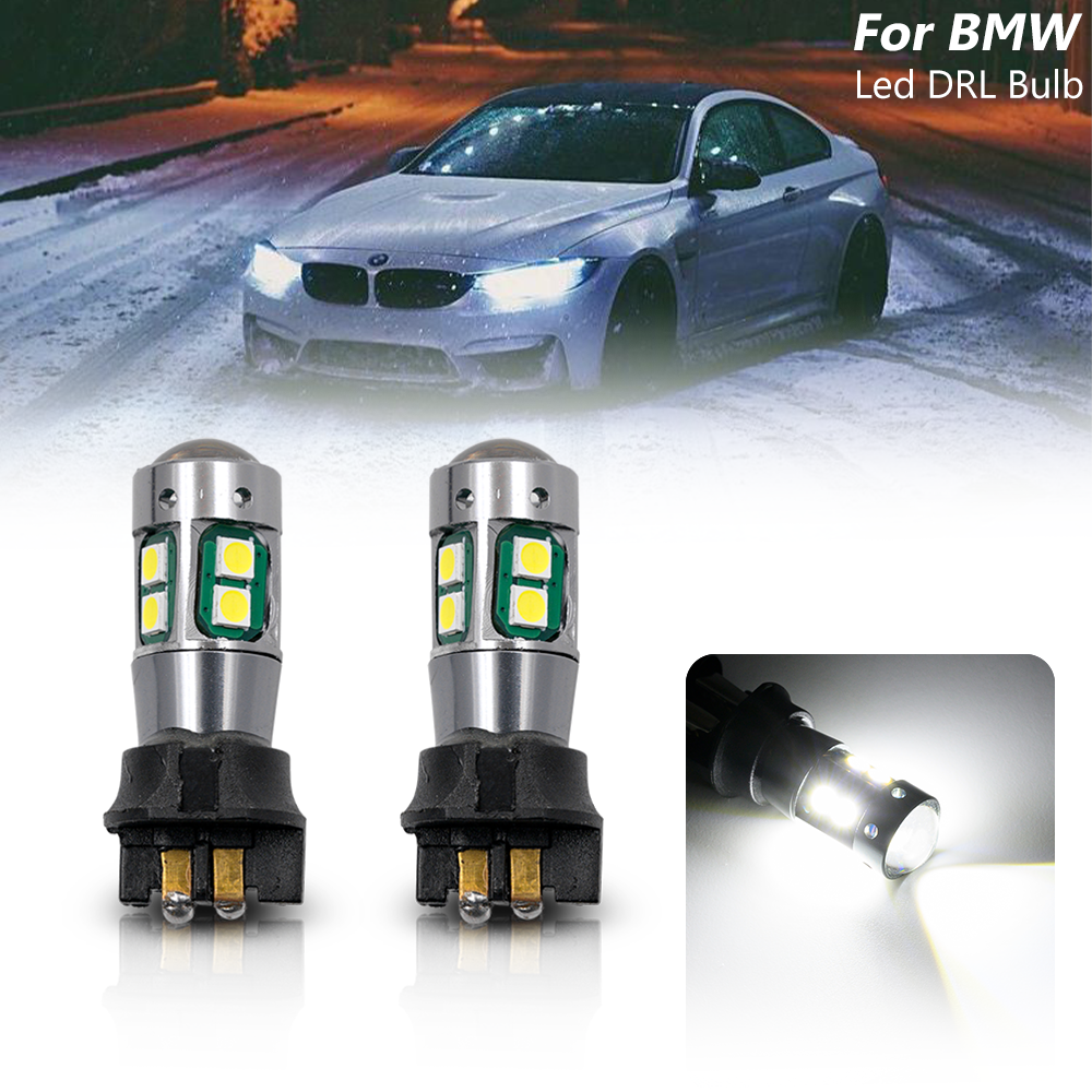 COPPIA LAMPADE DIURNE DRL 10 LED PW24W CANBUS BMW SERIE 3 F30 F31 - Foto 12