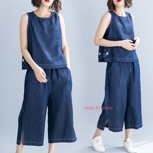 denim short playsuit