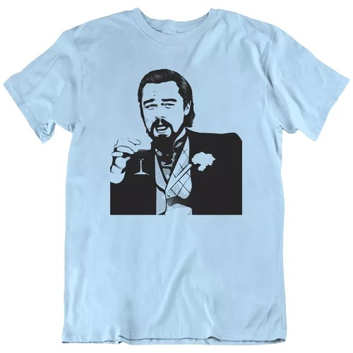 Leonardo Dicaprio, Los Angeles, Django Laughing Meme Movie Funny T Shirt Tee New - Picture 13 of 13