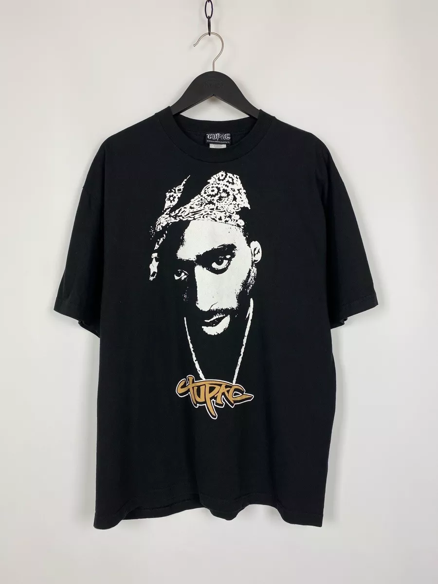 00's Vintage Tupac Big Print T-Shirt 2pac | eBay
