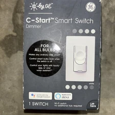 GE Dimmer C-Start Smart Switch CSWDMBLBWF1 2.4 Ghz wi-fi  NEW