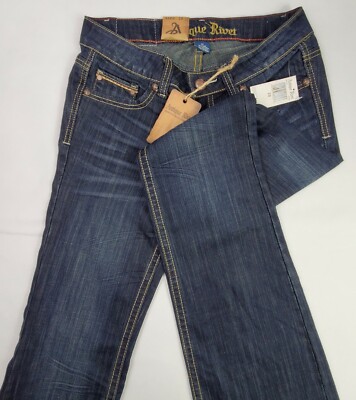 Antique River Ladies Size 30/33 Low Rise Bootcut Blue Jeans Dina Style NWT