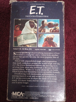 1988   E. T. The Extra Terrestrial Sealed VHS Tape Steven Spielberg Movie