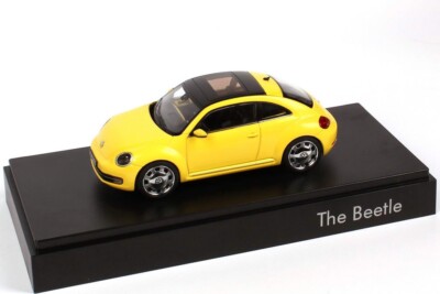 VERY RARE VW BEETLE 5C TDI TSI SUNFLOWER YELLOW 1:43 SCHUCO