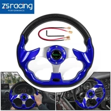Blue Golf Cart Steering Wheel 13 inch For Golf Cart EZGO/Club Car/Yamaha