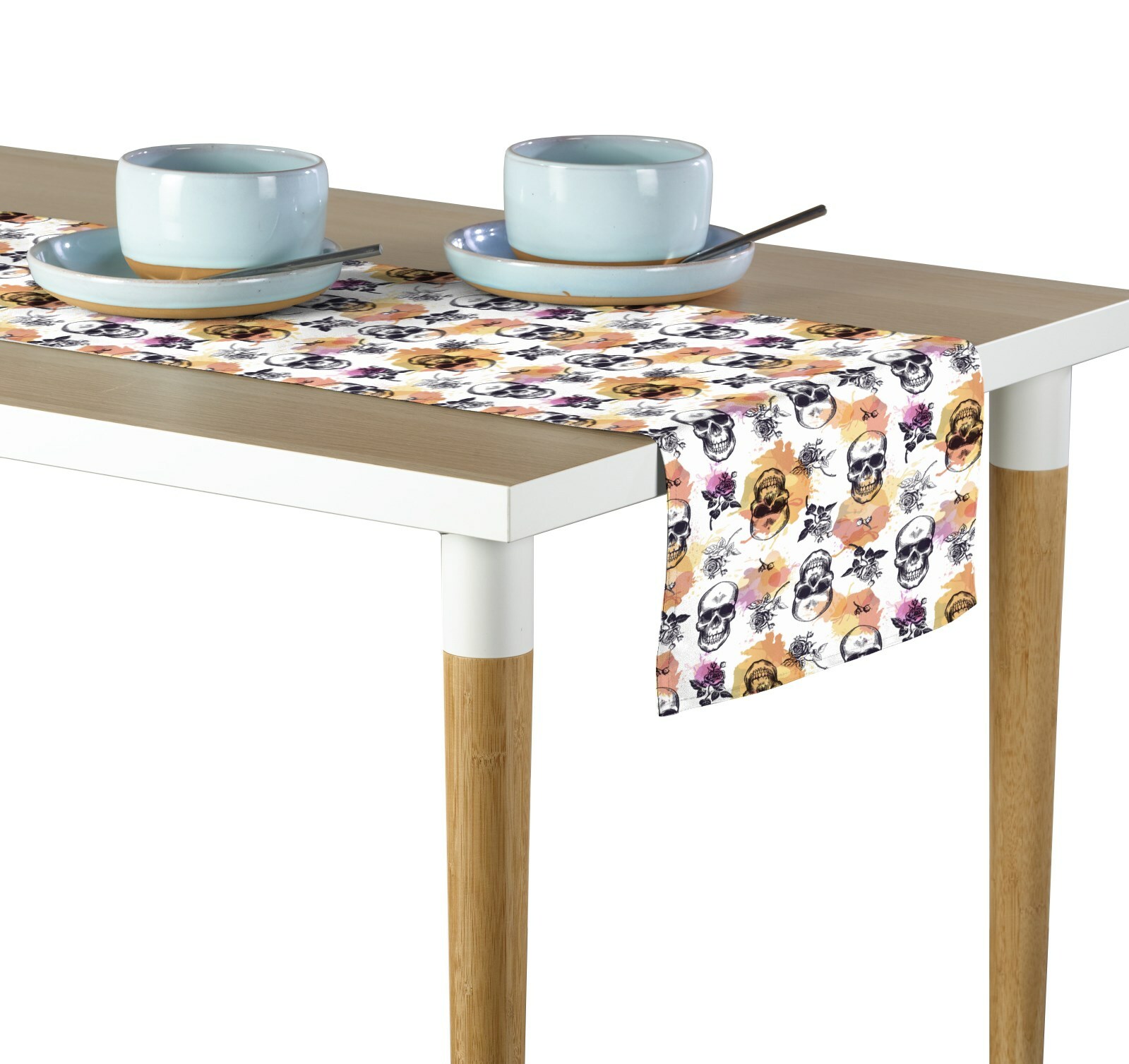 Splash of Color Skulls Table Runners - 12