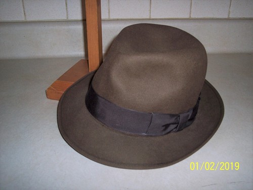 BORSALINO ALESSANDRIA 1857 Feltro Di Pelliccia Marrone Cappello medio | eBay