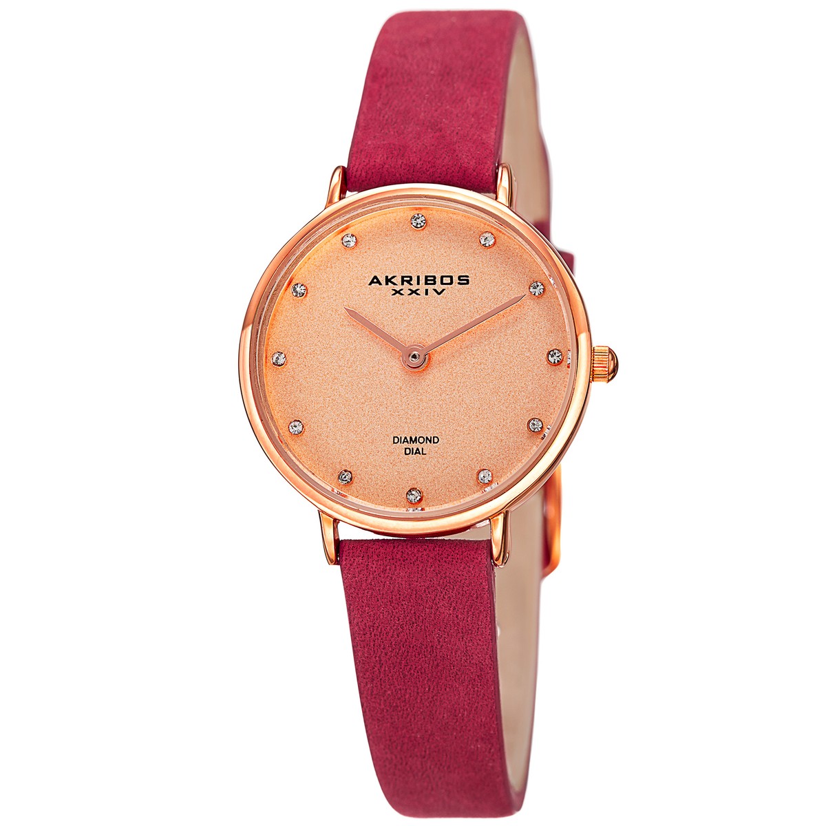 Akribos diamond heart watch Women main image 3