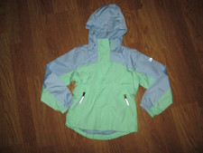 Girls CRANE mesh lined hooded zip up windbreaker jacket S Sm