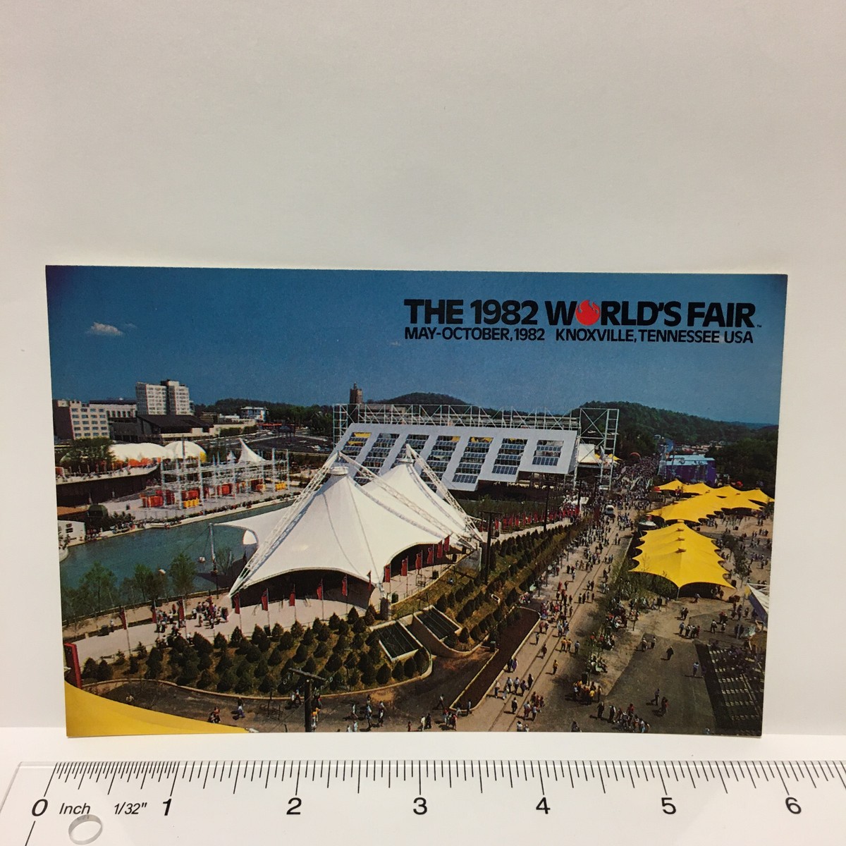 Postcard 1982 World's Fair Knoxville TN Aerial View Overview US