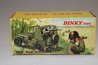 1960's French Dinky #828 Rocket Carrier Jeep Original Box