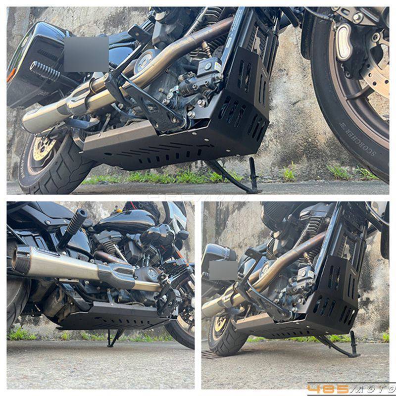 ハーレーダビッドソン用SKID PLATEアンダーガード黒FXLRS FXBB For Harley Low Rider S FXLRS FXLRST FXBB FXBBS FXFBS Skid Plate