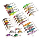 30pcs Mixed Mini Fishing Lures Set Minnow Popper CrankBaits For Bass Pike