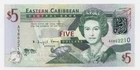 East Caribbean 5 Dollars ND 2008 Pick 47 UNC Uncirculated Banknote