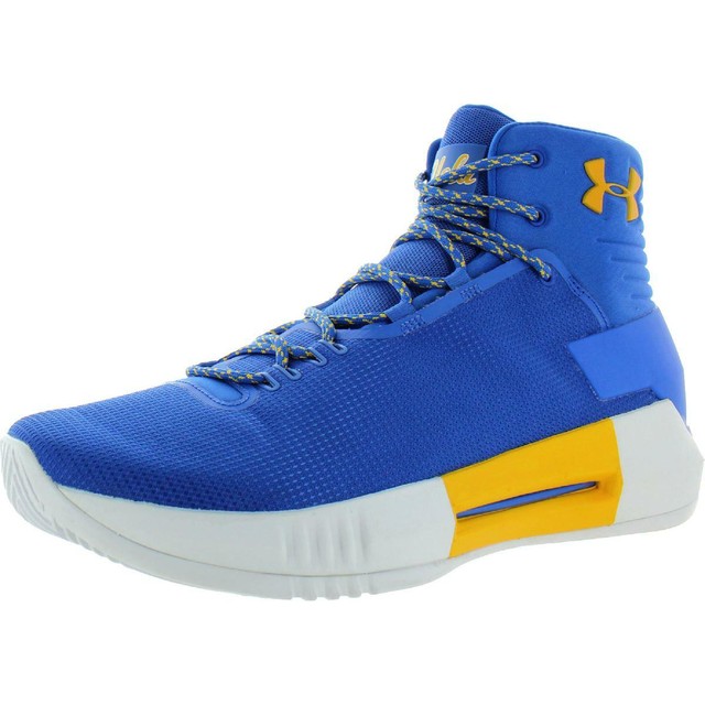 blue and gold basketball shoes
