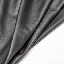 POLSTERLEDER Schwarz Semi-Anilin | Soft Touch Echtleder Rindsleder | 0,9–1,1 mm