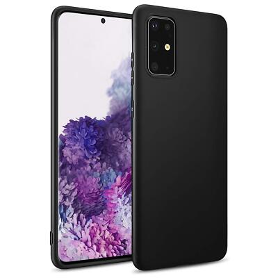 Hülle für Samsung Galaxy S20 Plus Schutzhülle Handy Hülle Slim Case Matt Schwarz
